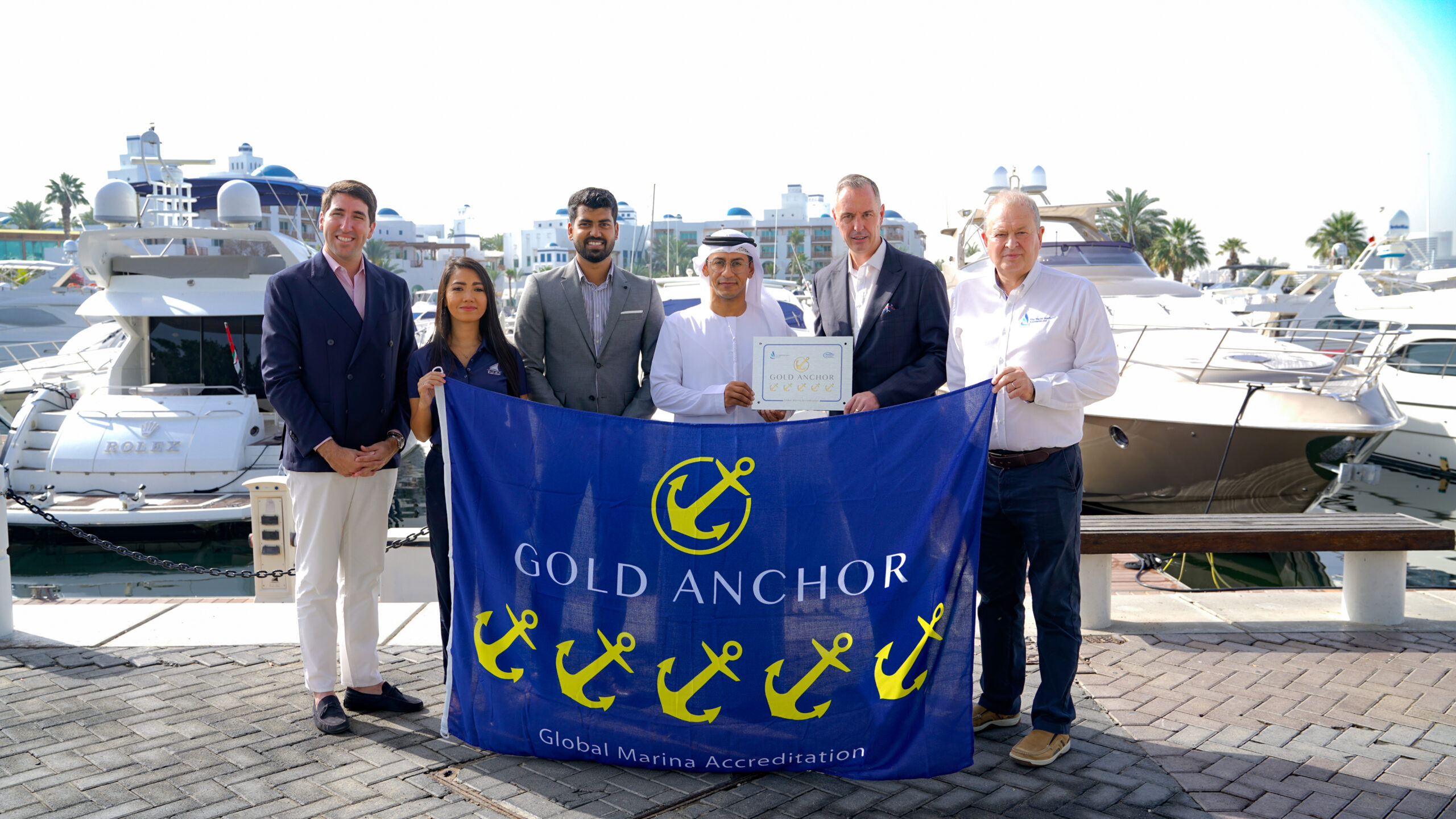  Dubai creek marina has been awarded the global prestigious gold anchor award in 2023