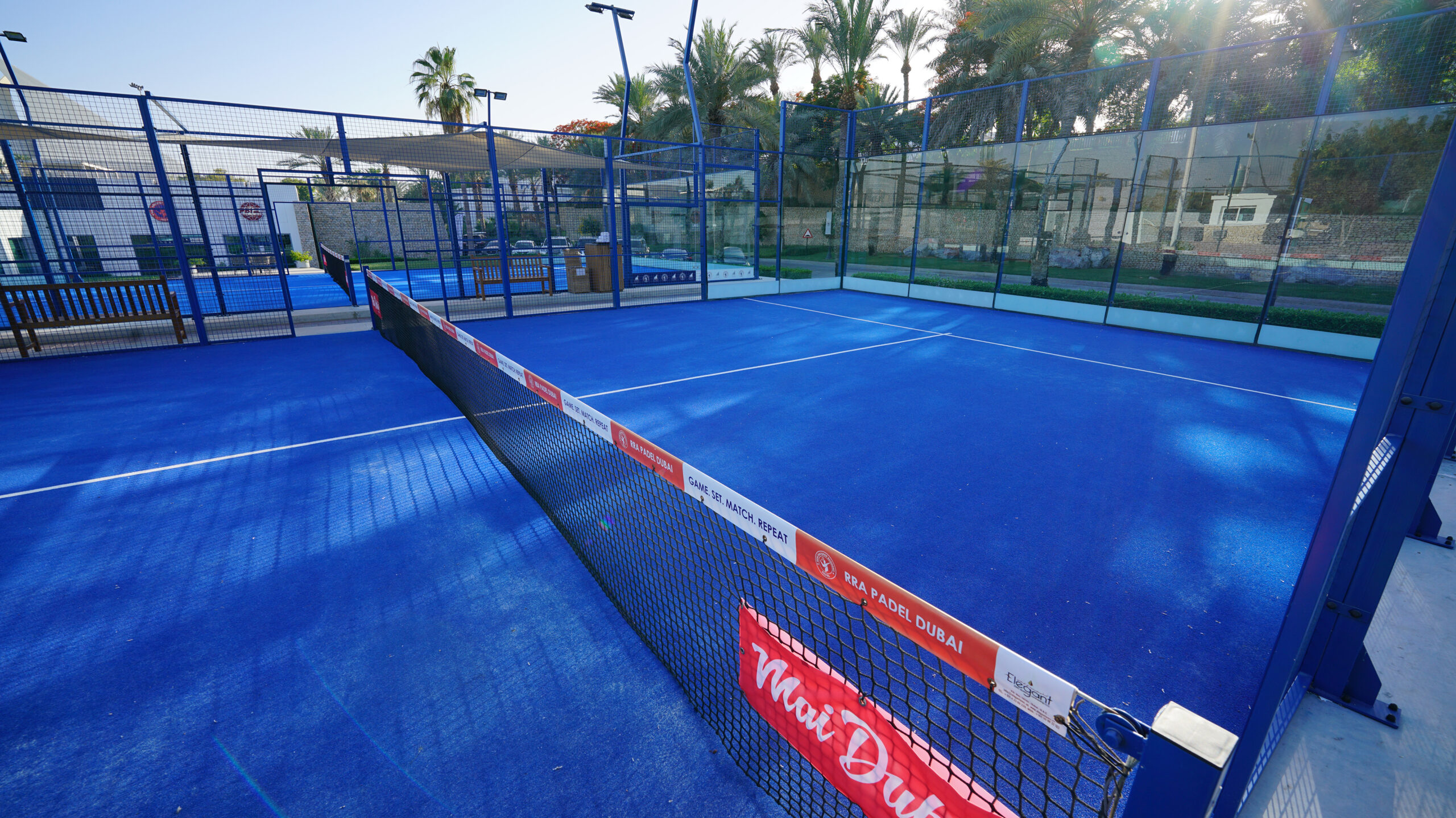  Enjoy a session of evening Tennis & Padel at the Dubai Creek Resort